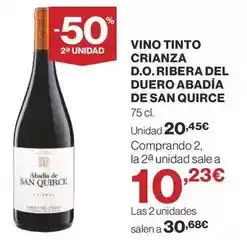 Supercor Vino tinto crianza d.o. ribera del duero abadía oferta