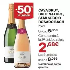 Supercor Bach - cava brut, brut nature, semi seco o rosado oferta