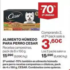 Supercor Cesar - alimento humedo para perro oferta