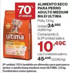Supercor Última - alimento seco para perro adulto medium maxi oferta