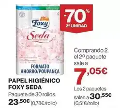 Supercor Foxy - papel higiénico seda oferta