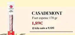 Sangüi Casademont - fuet espetec oferta