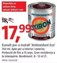 Bauhaus Oxiron - esmalte para metal 'antioxidante eco' oferta