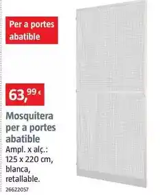 Bauhaus Mosquitera para puertas abatible oferta