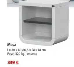 Bauhaus Serie 'belem ii' mesa oferta