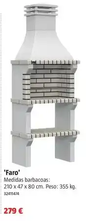 Bauhaus Barbacoa de obra 'faro' oferta