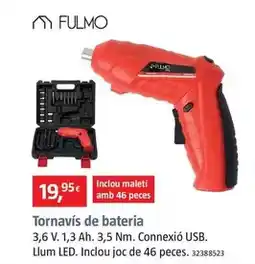 Bauhaus Fulmo - atornillador de batería oferta
