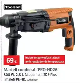 Bauhaus Toolson - martillo combinado 'pro-hd26' oferta