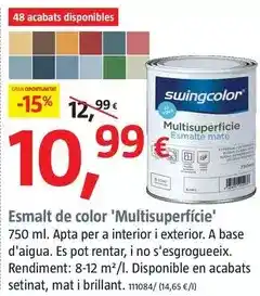 Bauhaus Swingcolor - esmalte de color 'multisuperficie' oferta