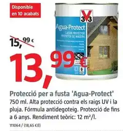 Bauhaus V33 - proteccion para madera 'agua-protect' oferta