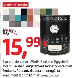 Bauhaus Esmalte de color 'multi-surface eggshell' oferta