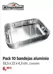 Bauhaus Kingstone - pack 10 bandejas aluminio oferta