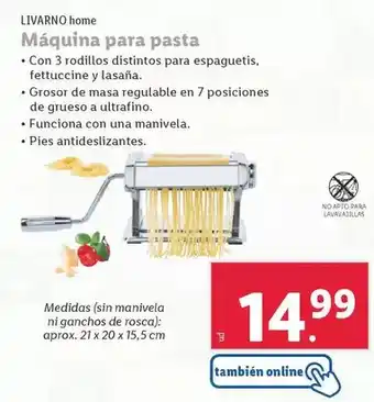 Lidl Maquina para pasta oferta