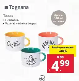 Lidl Tognana - tazas oferta