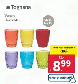 Lidl Tognana - vasos oferta