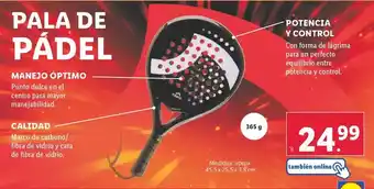 Lidl Pala de padel oferta