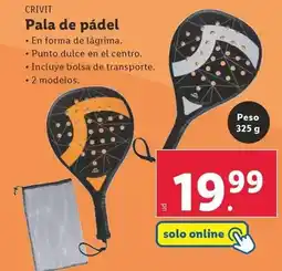 Lidl Crivit - pala de pádel oferta