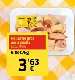 bonÀrea Pollastre groc per a paella oferta
