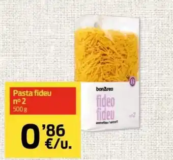 bonÀrea Pasta fideu n°2 oferta