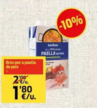 bonÀrea Brou per a paella de peix oferta