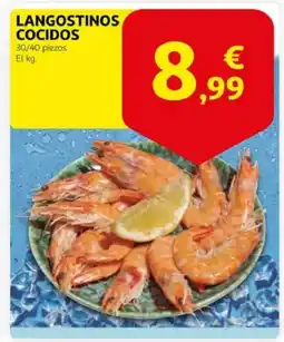 Alcampo supermercado Langostinos cocidos oferta