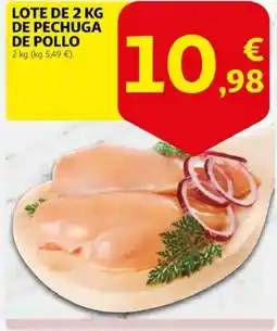 Alcampo supermercado Lote de de pechuga de pollo oferta
