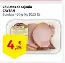 Alcampo supermercado CAYSAN Chuletas de sajonia oferta