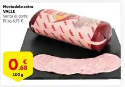 Alcampo supermercado VALLE Mortadela extra oferta