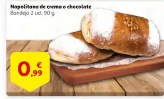 Alcampo supermercado Napolitana de crema o chocolate oferta
