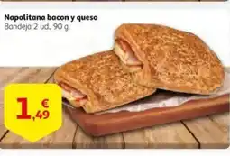 Alcampo supermercado Napolitana bacon y queso oferta