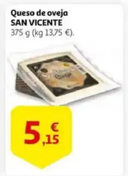 Alcampo supermercado SAN VICENTE Queso de oveja oferta