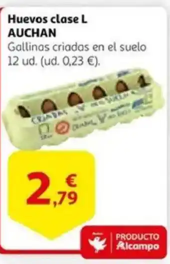 Alcampo supermercado AUCHAN Huevos clase L oferta