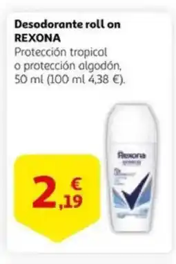 Alcampo supermercado REXONA Desodorante roll on oferta