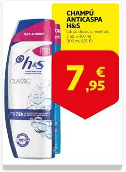 Alcampo supermercado H&S Champú anticaspa oferta