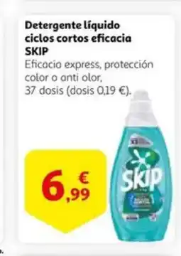 Alcampo supermercado SKIP Detergente líquido ciclos cortos eficacia oferta