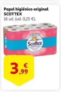 Alcampo supermercado SCOTTEX Papel higiénico original oferta