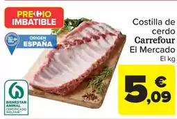 Carrefour Costilla de cerdo oferta