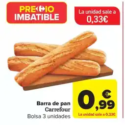 Carrefour Barra de pan oferta