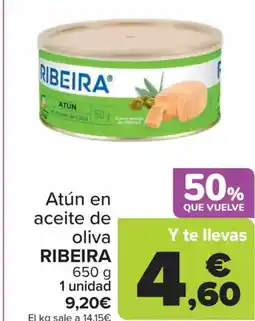 Carrefour RIBEIRA Atún en aceite de oliva oferta