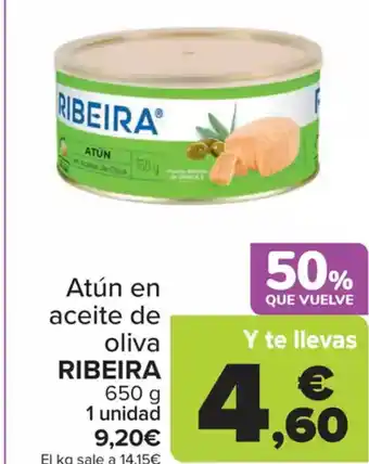 Carrefour RIBEIRA Atún en aceite de oliva oferta