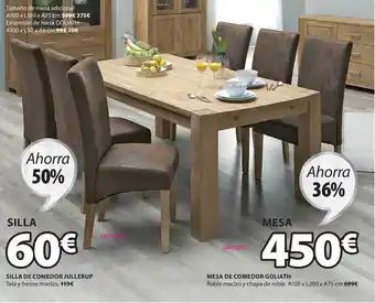 JYSK Silla De Comedor Jullerup / Silla De Comedor Goliath oferta