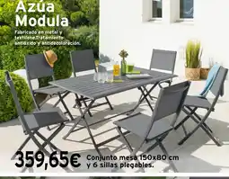 Cadena88 Conjunto mesa y 6 sillas plegables oferta