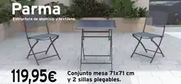 Cadena88 Conjunto mesa y 2 sillas plegables oferta