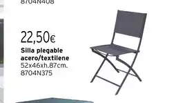 Cadena88 Silla plegable acero/textilene oferta