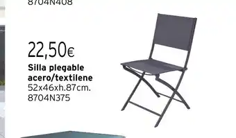 Cadena88 Silla plegable acero/textilene oferta