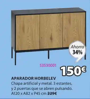 JYSK Aparador Horbelev oferta