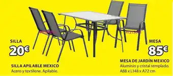 JYSK Silla Apilable Mexico, Mesa De Jardín Mexico oferta
