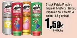 FROIZ Pringles - snack patata original, mystery flavour, paprika o sour cream & onion oferta