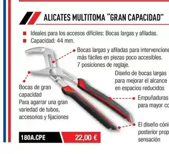 Ferri Bocas de gran capacidad para agarrar una gran variedad de tubos, accesorios y fijaciones oferta