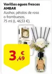 Alcampo Ambar - varillas aguas frescas oferta